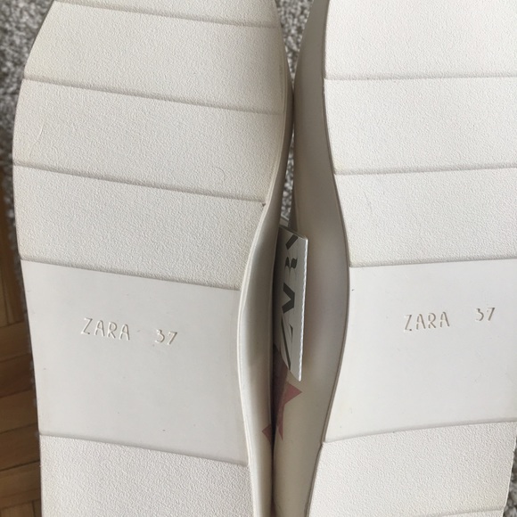 Zara white sneakers with stars - Picture 4 of 5